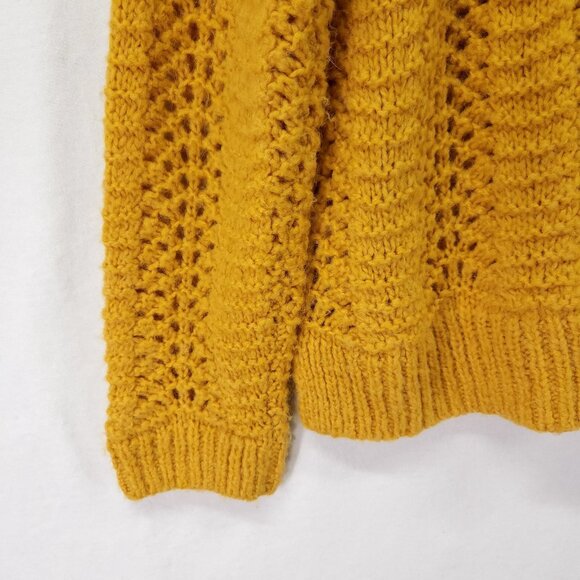 Madewell Wool Alpaca Blend Pullover Sweater Size Medium Windemere Pointelle - Picture 6 of 16